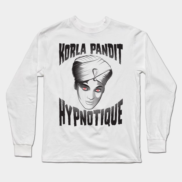 Korla Pandit - Hypnotique Long Sleeve T-Shirt by GraficBakeHouse